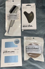 Lot Of Kit•sch~ Hairbrush Cleaner, Scalp Exfoliator, Satin Pillowcase & Guasha