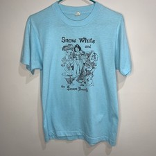 Vintage 80s Snow White Seven Dwarfs Screen Stars USA Single Stitch T Shirt M