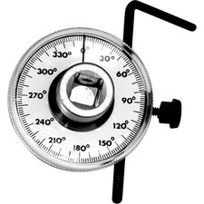 Performance Tool Torque Angle Gauge M205 0-360 Deg Analog 12 In. Drive