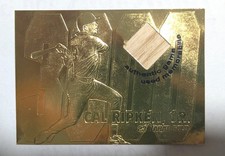 *RARE* 23k Gold Cal Ripken Junior Game-Used Bat Card 23KT Collectibles 2000