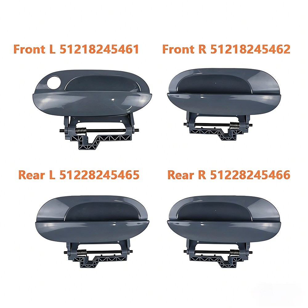 Front & Rear Exterior Door Opener Handle for 1997-2003 E39 BMW
