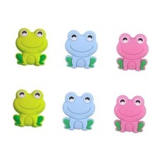 6pcs Knitting Needle Stoppers, Small Silicone Knitting Small-6P Green-Blue-Rose