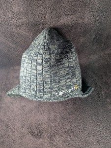 Carhartt Knit Sherpa Hat Cap Beanie One Size Ski Brown Ear Flap Outdoor