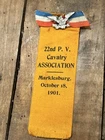 Antique Civil War 22nd Pennsylvania Calvary 185th Reg Medal Ribbon Union Soldier