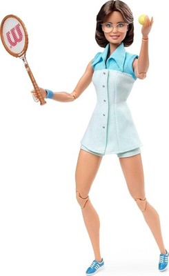 Barbie Inspiring Women Series Billie Jean King Collectible Doll, Multi 