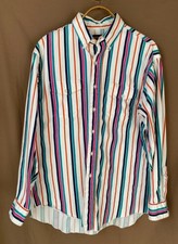 90s Vntg WRANGLER Stripped Western Cowboy BRUSH POPPER Shirt XL 17.5X35 USA