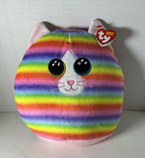Ty "Heather" rainbow cat 10" BRAND NEW