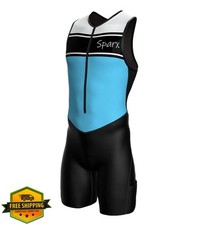 Sparx Men's Triathlon Suit Padded Tri Suit Swim Bike Run