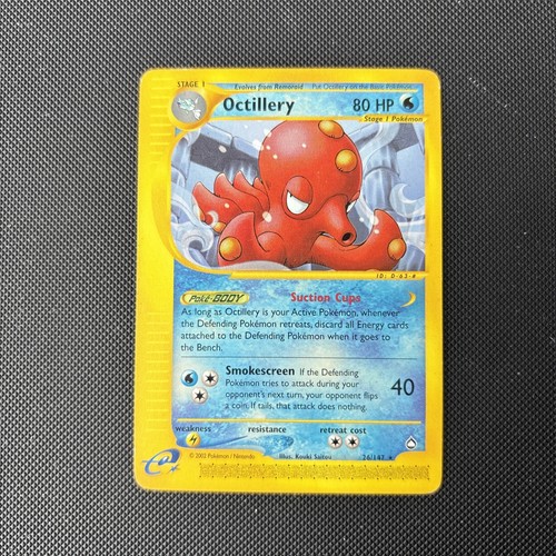Pokemon Card Aquapolis E Series Octillery 26/147 WOTC