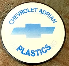 VTG VARI VUE CHEVROLET ADRIAN MANUFACTURING PINBACKS 2.5 NOS Rare