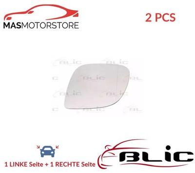 AUßENSPIEGEL SPIEGELGLAS PAAR BLIC 6102-01-2002661P 2PCS I FÜR VW 2L