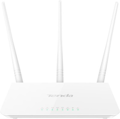 Tenda F3 N300 WLAN Router, 300Mbit/s, nur 2,4GHz, 3 * 5dBi Externe Antennen NEU