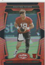 GRAHAM MERTZ 2025 PANINI CERTIFIED MIRROR ORANGE RC #108 011/150 TEXANS