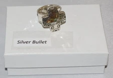 Silpada Sterling Silver HTF Hammered Cross "Good Graces" Ring R3057 Size 7