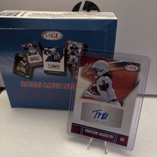 2026 SAGE Low Series Autographs #A-TR TRAYVON RUDOLPH Signed Auto