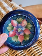ANTIQUE MOORCROFT POTTERY FLORAL BOWL APP TO QUEEN MARY ERA C.1930'S !