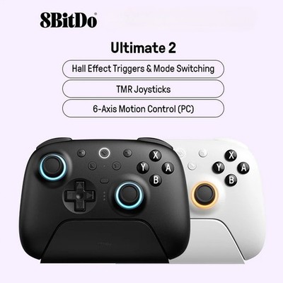 8BitDo Ultimate 2 Bluetooth Gaming Controller with Charging Dock for Switch 2,1