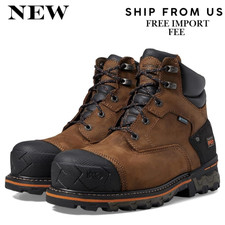 Men's Timberland PRO Boondock Composite Safety Toe Waterproof Work Boots, Brown