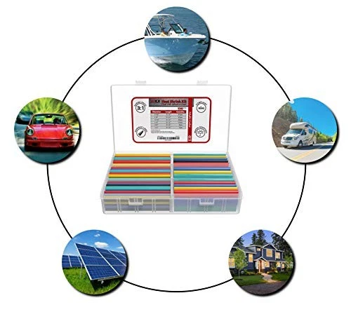 130 PC. Kit termorretráctil marino adhesivo de doble pared - relación de contracción 3:1 - Foto 4 de 4