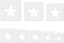 Star Stencil, 8 Pcs Different Size Star Stencils, Stars Template Stencil, Large