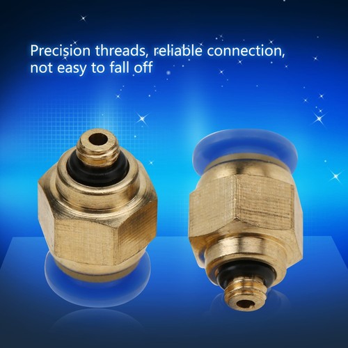 (PC4-M5 20pcs) Tubo Aria 4mm Raccordi Rapidi Pneumatici Filettatura Maschio Dritta - Foto 3 di 9