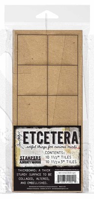 3 Stück Tim Holtz etcetera Fliesen - Mosaik THETC019