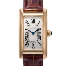 Orologio da donna Cartier Tank Americaine W2601556 1710 19 mm oro giallo 18 carati 2008