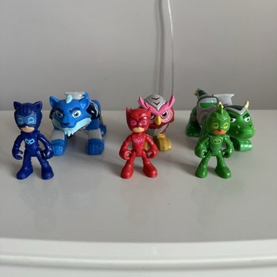 x3 Just Play PJ Masks Animal Power Hero 'Catboy, Owlette & Gekko - Konvolut