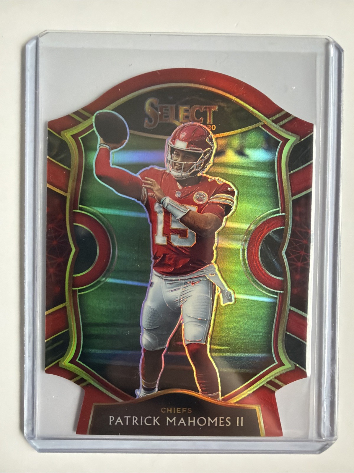 2020 Panini Select - Concourse Patrick Mahomes II #2 Red Prizm Die-Cut