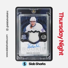 2013 UPPER DECK THE CUP #128 BROCK NELSON PATCH AUTO RC ROOKIE /249