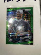 2025 Prizm Jalen Hurts Super Bowl Trophy Green Pulsar Prizm!!