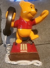Vintage Disney Winnie The Pooh Bear Push Button Home Telephone 1976 Phone
