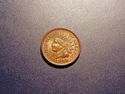 Near Gem BU 1900 Indian Head Cent