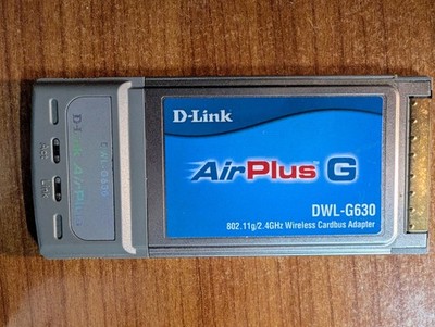 D-Link AirPlus G DWL-G630 Wireless G Notebook Adapter - 802.11g/802.11b/2.4GHz