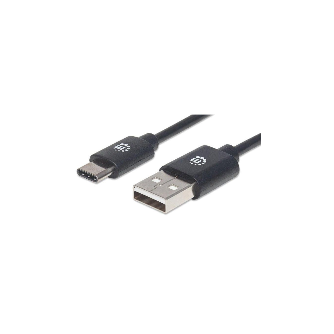 Kabel USB C-A M/M 1,0m USB2.0 Hi-Speed negro 353298