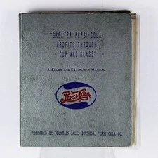 Pepsi Cola 3 Ring Binder With Pepsi Truck Photos