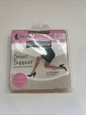 No Nonsense D Smart Support, Beige Mist, Pantyhose Sheer Toe USA Made