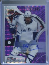 2021-22 Upper Deck Allure Purple Diamond 5/10 John Tavares #44 Patch Auto 7o1