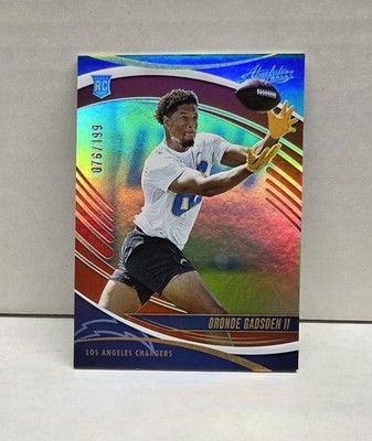 ORONDE GADSDEN 2025 Absolute RED SPECTRUM ~ Chargers ROOKIE #'d /199