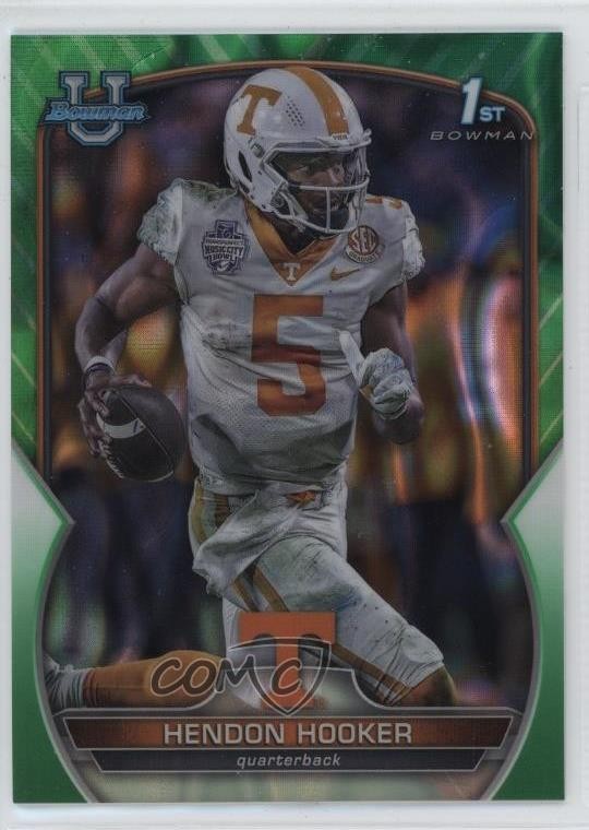 2022 Bowman U Chrome Green Lava Refractor 97/99 Hendon Hooker #21 1jj7