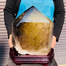 38.89LB Natural Beautiful Yellow Crystal Quartz Crystal Mineral Specimen 2659