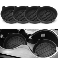 2/4PCS Car Cup Coaster Silicone Car Coaster I...