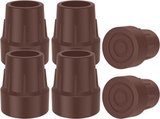 Walking Cane Tips 1", 6Pcs Heavy Duty 1 Inch Crutch Tips -Replacement Rubber Leg