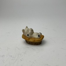 Enesco 1980 Sleeping Pig Figurine Vintage Ceramic Collectible Cute Farmhouse