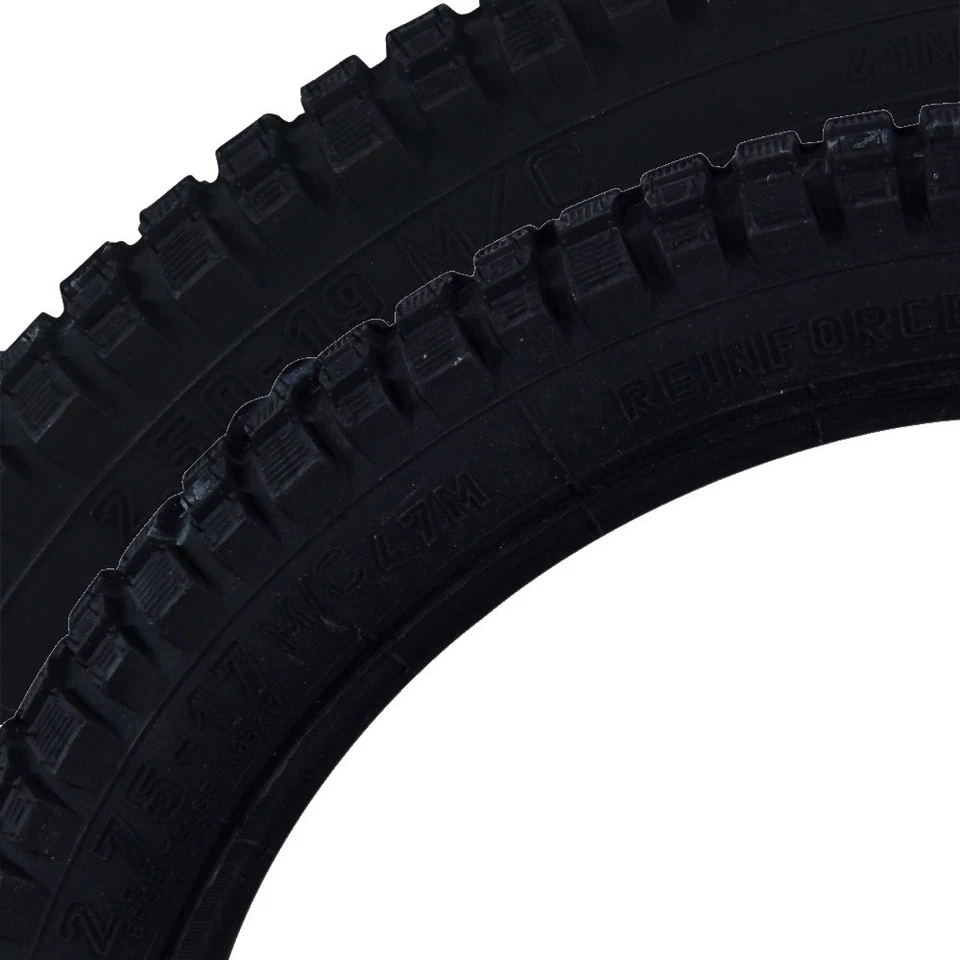 Reifen Set Enduro Heidenau K46 2.50-19 41M TT + 2.75-17 47M TT + Schlauch + Band - Bild 3 von 3