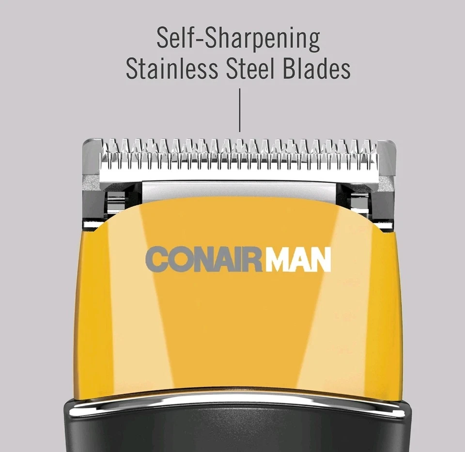ConairMAN No-Slip Grip Hair Clippers for Men, 20-Pc Detail Trim Hair Cutting Kit - Image 4 of 4