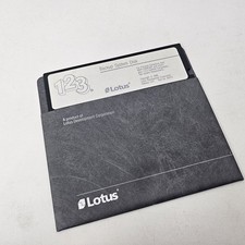 Vintage Lotus 1-2-3 Release 2.01 Backup System Disk 5.25" Floppy IBM PC DOS