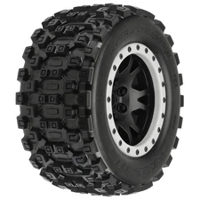 Pro-line Racing Badlands MX43 Pro-Loc Mtd Impulse Wheel/Grey Rngs 2 RC Tire