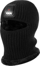 Kids Winter Balaclava Hat with LED Light, Ski Mask Full Face Warmer