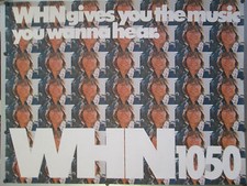 VINTAGE JOHN DENVER ORIGINAL WHN 1980'S AD POSTER 45